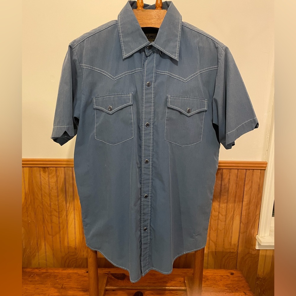 Vintage Epidemic Man’s Cowboy Shirt with Pearly Snap Buttons